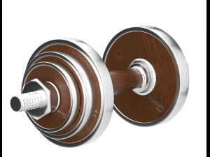 Steel with Walnut Handle 3D Model