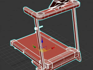 Motorised Treadmill 1-12km-h 3D Model