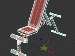 Banc de Musculation Inclinable 3D मॉडल
