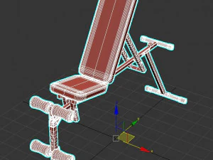 Banc de Musculation Inclinable 3D Model