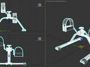 Mini Pedal Exercise Bikes 3D Model