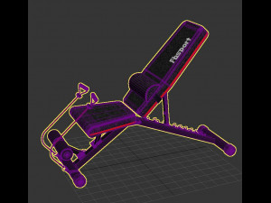 Weight Bench Adjustable Model 3D