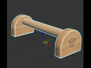 V3 Low Rise Long Parallel Bars for Fitness 3Dモデル