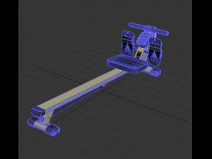 Metal Fitness Rowing Machine Modelo 3D