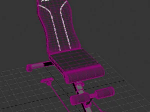 Foldable Weight Bench 3D Model