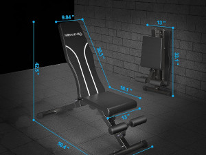 Foldable Weight Bench 3D Model