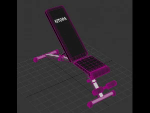 Weight Bench 3D Model