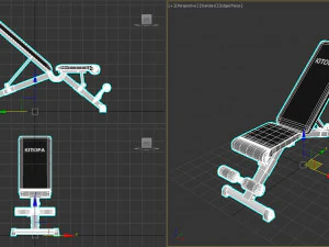 Weight Bench 3D Model