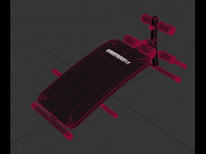 Arched Bench Abdominal Bench 3D Model