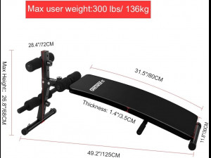 Arched Bench Abdominal Bench 3D Model