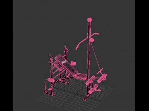 Multi-Function Weight Bench 3D Model