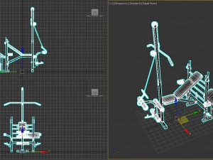 Multi-Function Weight Bench 3D Model