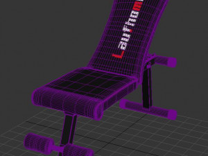 Weight Bench 3D Model
