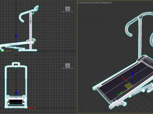 Manual Treadmill for Home 3D 모델