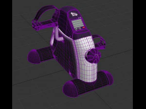 Pedal Bike LCD Display 3D Model