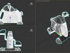 Pedal Bike LCD Display 3D Model