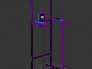 Adjustable Dip Station 3D Model