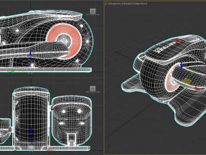 Motorized Under Desk Elliptical Machine 3D Model