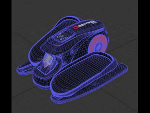 Motorized Under Desk Elliptical Machine 3D Model