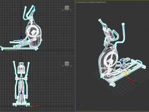 Ellittica Professionale - Bici Ellittica Ergonomica 3D Model