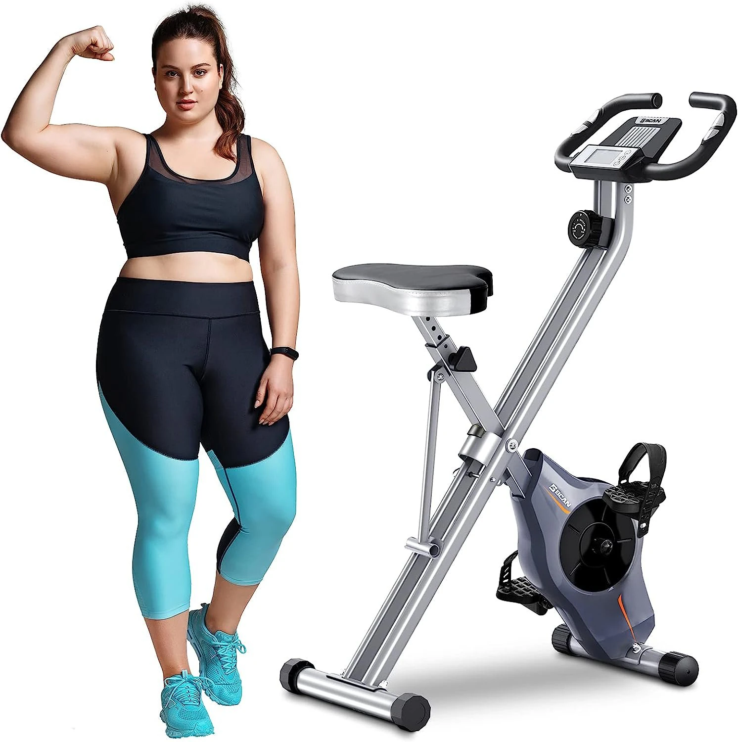 Folding Exercise Bike for Heavy People 3D Model .c4d .max .obj .3ds .fbx .stl .blend 