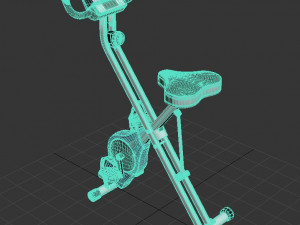 Folding Exercise Bike for Heavy People 3D Model