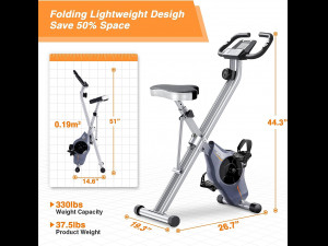 Folding Exercise Bike for Heavy People 3D Model