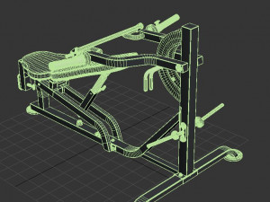 Powertec Fitness Workbench Multi Press 3D Model