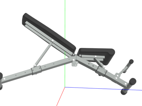 Adjustable Weight Bench 3Dモデル