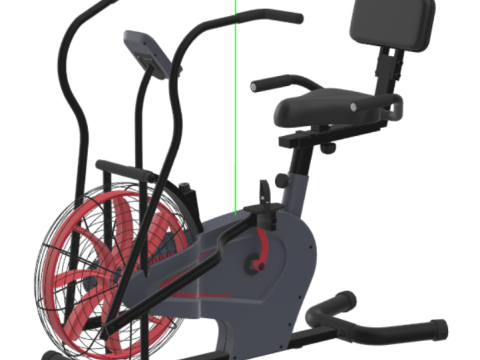 Body Rider BRF980 Upright Air Resistance Fan Bike 3D Модель