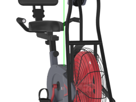 Body Rider BRF980 Upright Air Resistance Fan Bike 3D मॉडल