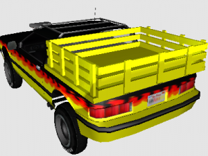 Bravura tunder pikup modelo 3D Model 3D