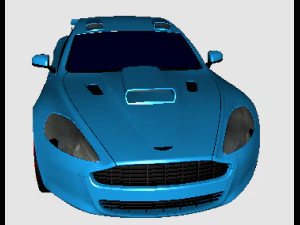 Aston martin de carreras 3D 3D Model