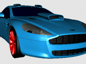 Aston martin de carreras 3D 3D 模型