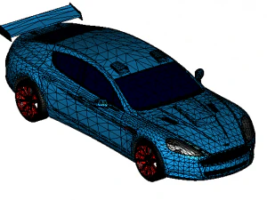 Aston martin de carreras 3D 3D Model