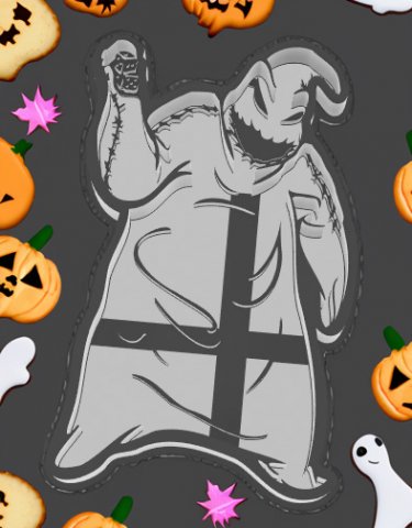 Oogie Boogie Cookie cutter Modello 3D .c4d .max .obj .3ds .fbx .stl .blend 