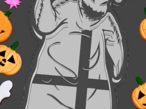 Tagliabiscotti Oogie Boogie Modello 3D