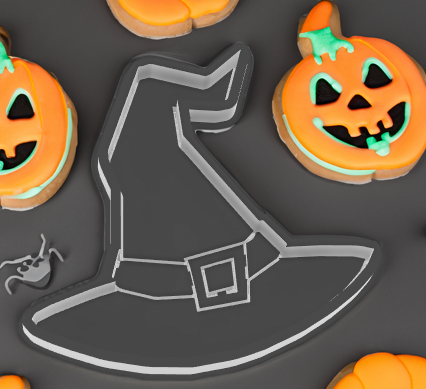 Witch hat Cookie Cutter 3Dモデル .c4d .max .obj .3ds .fbx .stl .blend