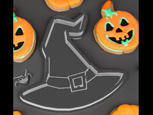 Cadı şapkası Kurabiye Kesici 3D Model