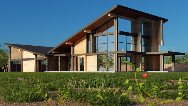 Exterior house design 3D 模型 .c4d .max .obj .3ds .fbx .stl .blend 