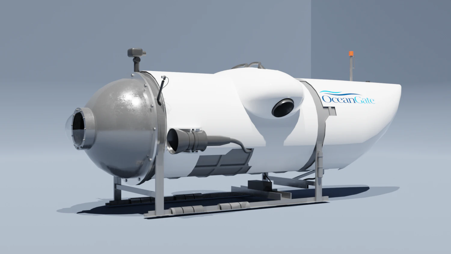 Ocean Gate Titan submarine 3D Model .c4d .max .obj .3ds .fbx .stl .blend