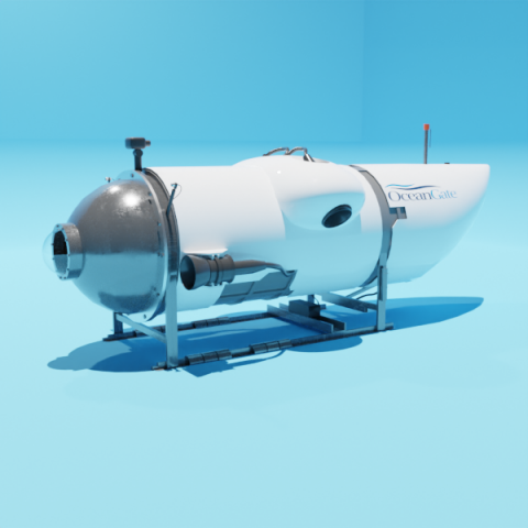 Ocean Gate Titan submarine 3D Model in Submarine 3DExport