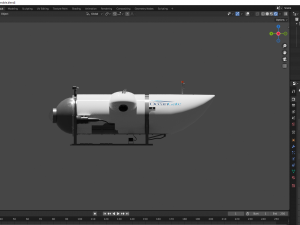 Ocean Gate Titan submarine 3D Model