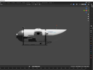 Ocean Gate Titan submarine 3D Model