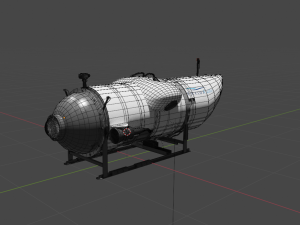 Ocean Gate Titan submarine 3D Model