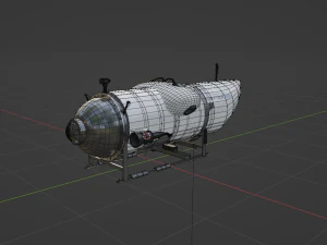 Ocean Gate Titan submarine 3D Model