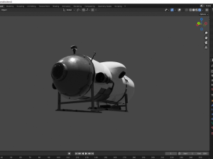 Ocean Gate Titan submarine 3D Model
