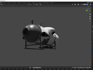 Ocean Gate Titan submarine 3D Model