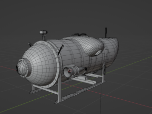 Ocean Gate Titan submarine 3D Model