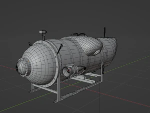 Ocean Gate Titan submarine 3D Model